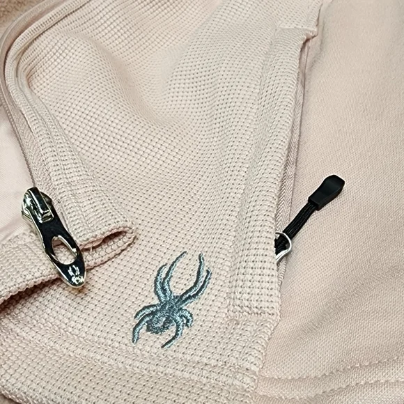 Spyder Zip-up Women's Jacket Size Medium Misty Rose Fleece Lined - Picture 7 of 12